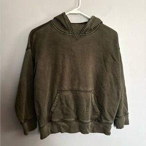 GAP Teen Knit Hoodie Charcoal Grey Soft Loungewear Size L (10) Unisex